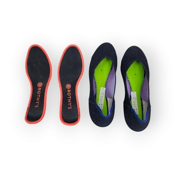 Rothy's special edition metalic midnight blue flat size 9.5 - Picture 4 of 5